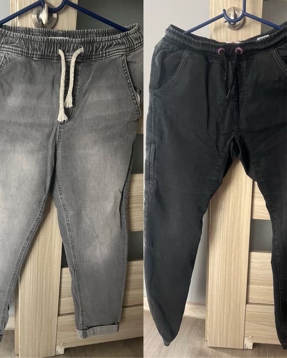 Spodnie dwue sztuki joggery 158 jak nowe chłopiece