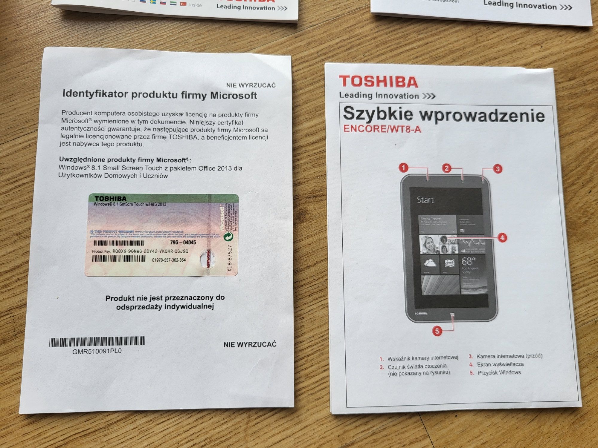 Tablet TOSHIBA Encore WT8-A-102 8" 2/32 GB Wi-Fi Srebrno-czarny