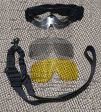 Óculos com 3viseiras+ sling 1 ponto airsoft