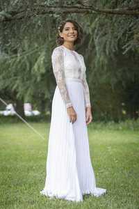 Свадебное платье плиссе asos 44 размер