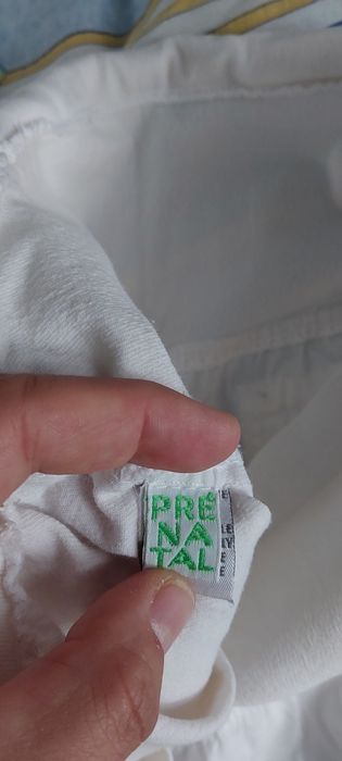 Spodnie ciążowe prènatal białe S M