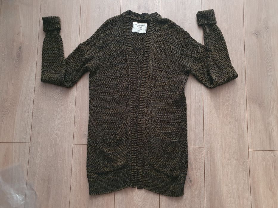Sweter długi kardigan Abercrombie & Fitch XS
