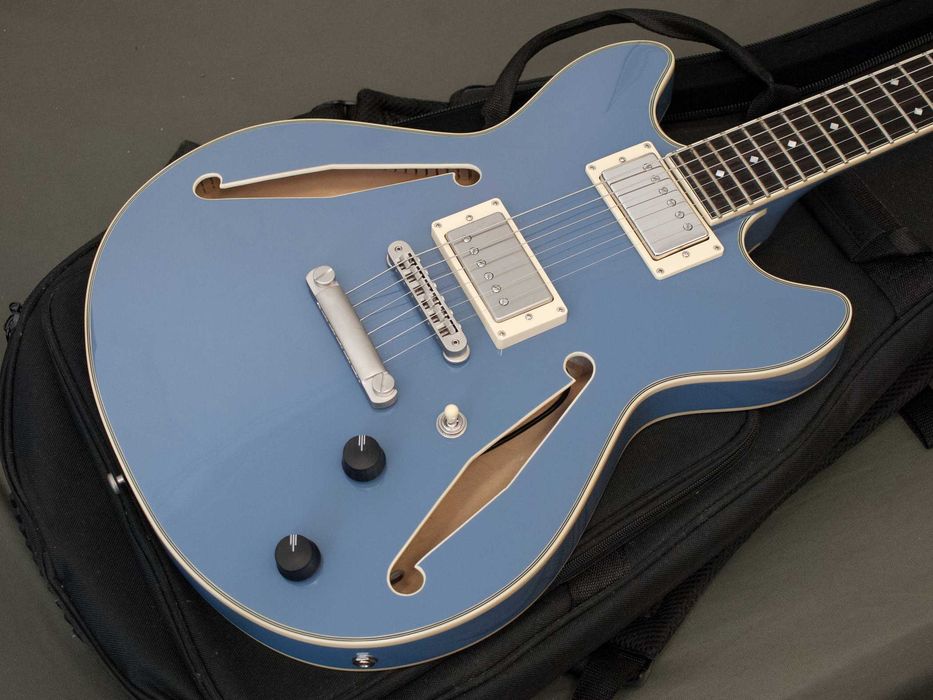 D’Angelico Excel Mini DC Tour + Seymour Duncan 59’ + Saco