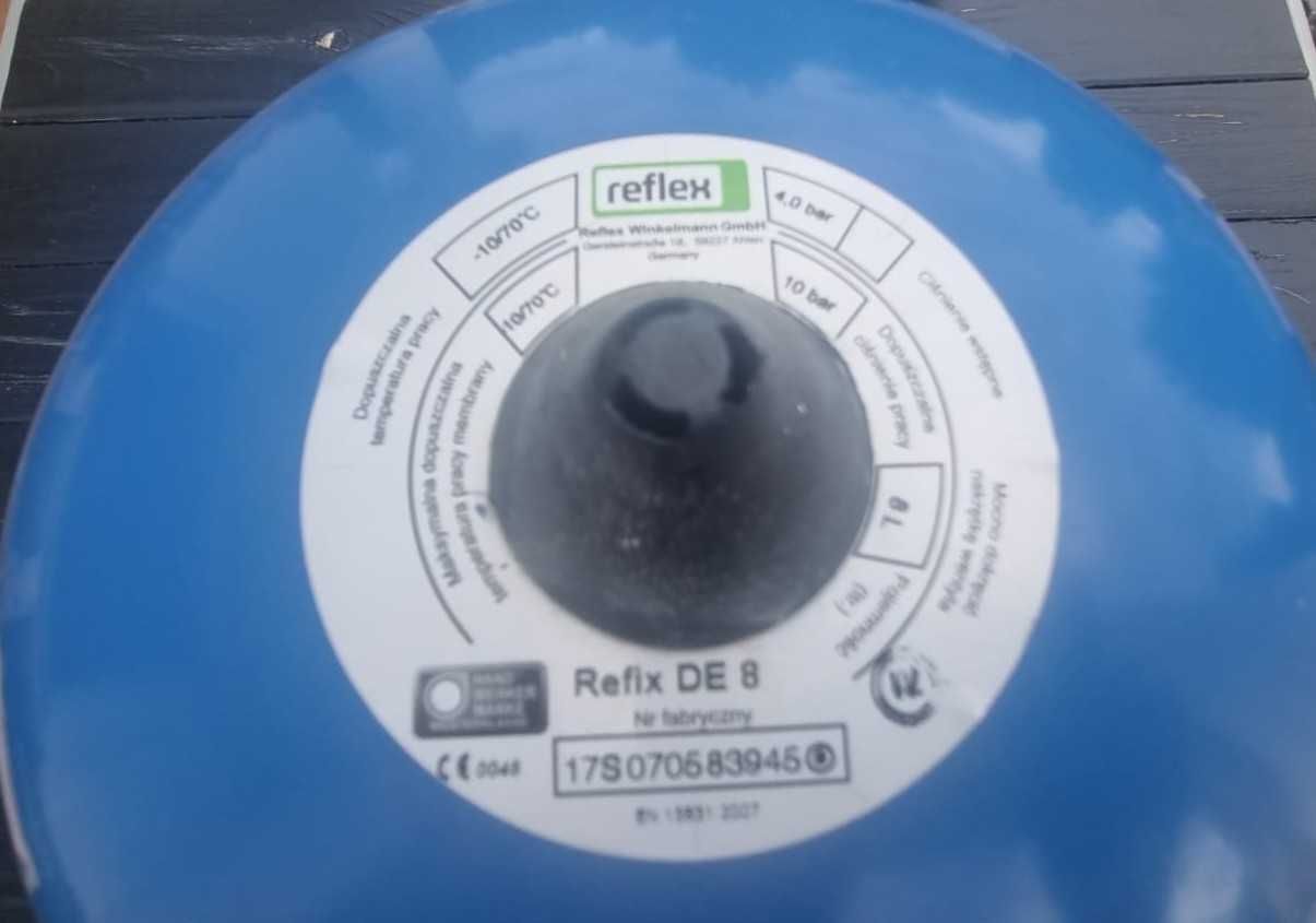 Naczynie wzbiorcze niebieskie REFLEX do cwu 8L