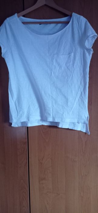 Bluzka biała koszula t-shirt mohito