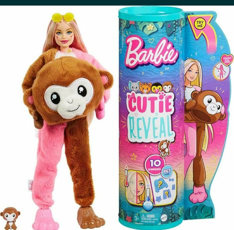 barbie cutie reveal лялька мавпочка oригiнал