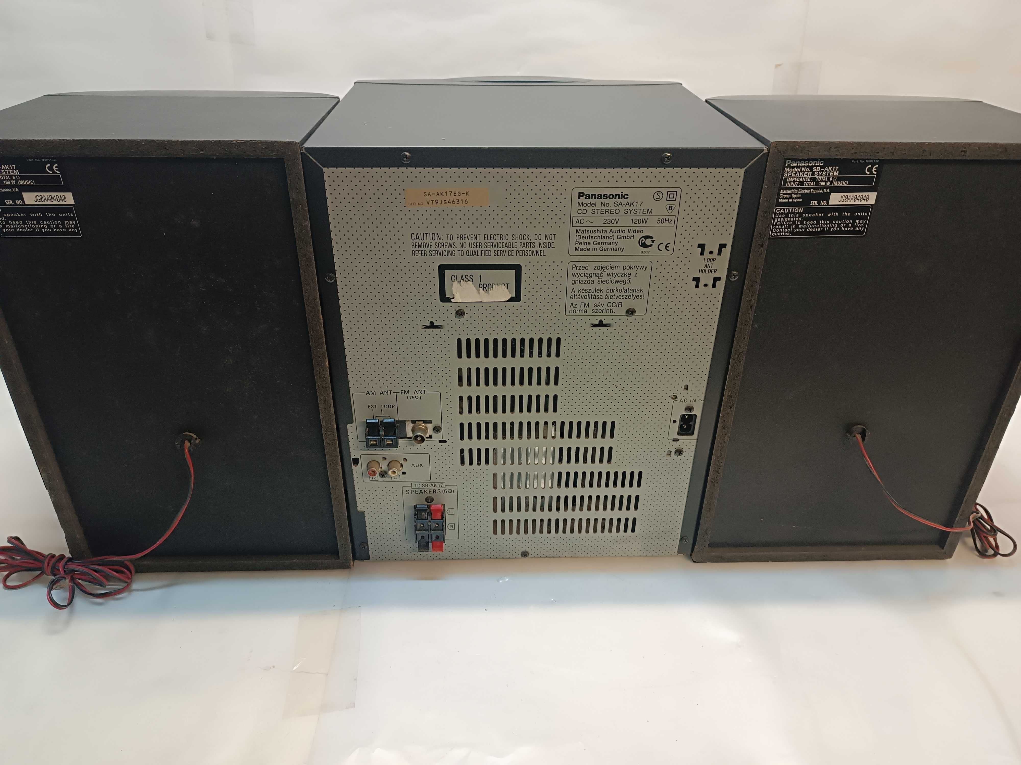 Музыкальный центр Panasonic sa-ak17