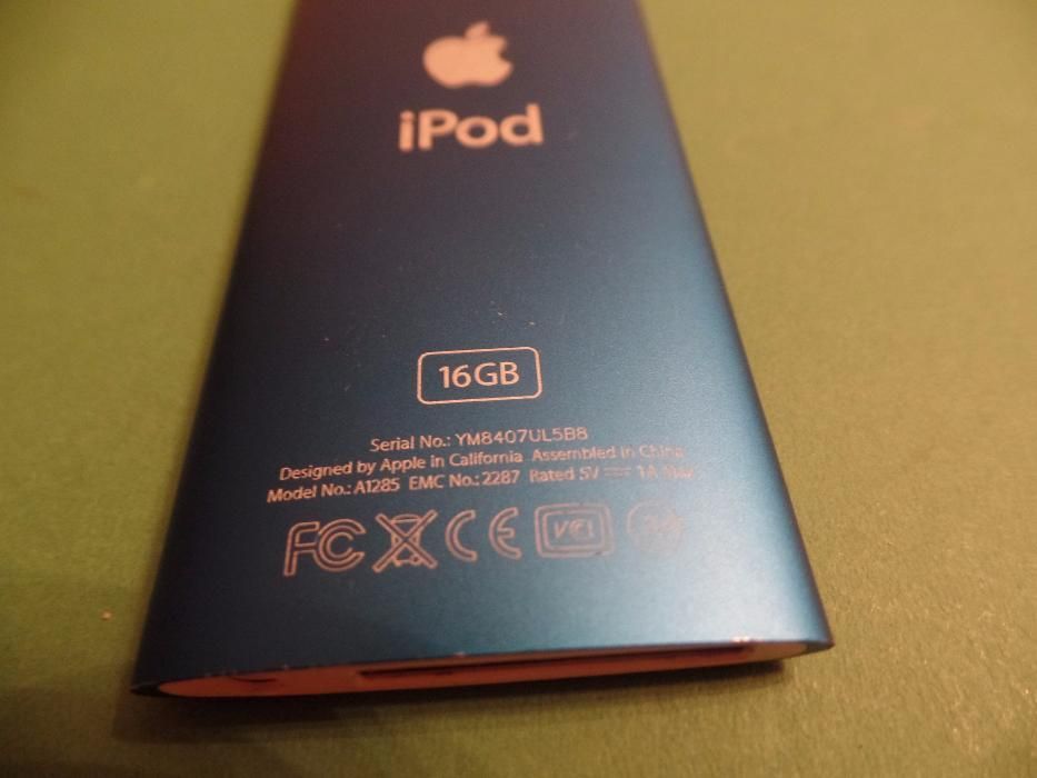 Ipod Nano 16Gb Azul, com avaria na bateria (V66)