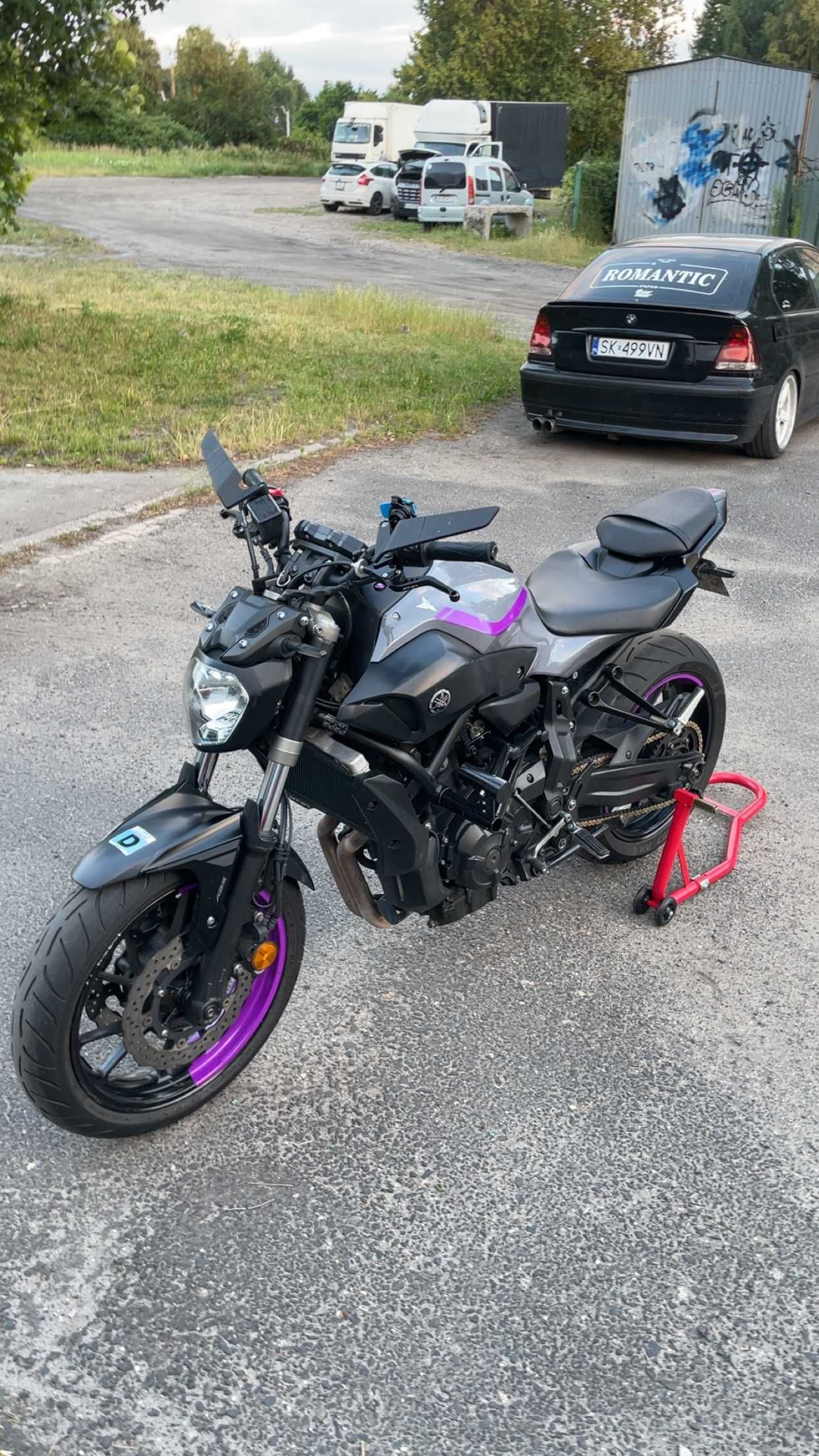 REZERWACJA yamaha mt 07 a2