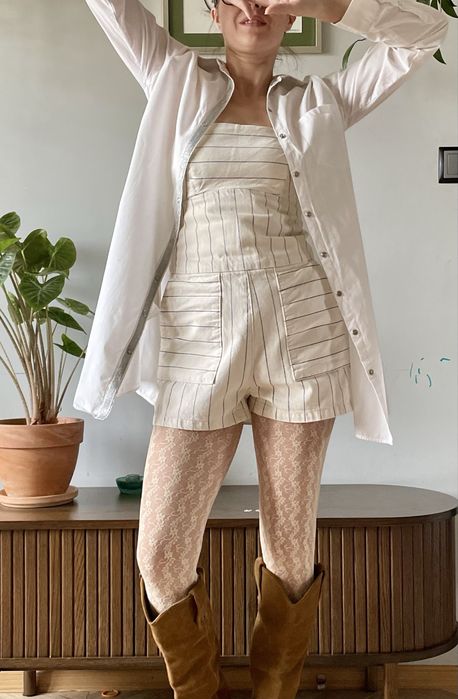 Jeansowy kombinezon XS