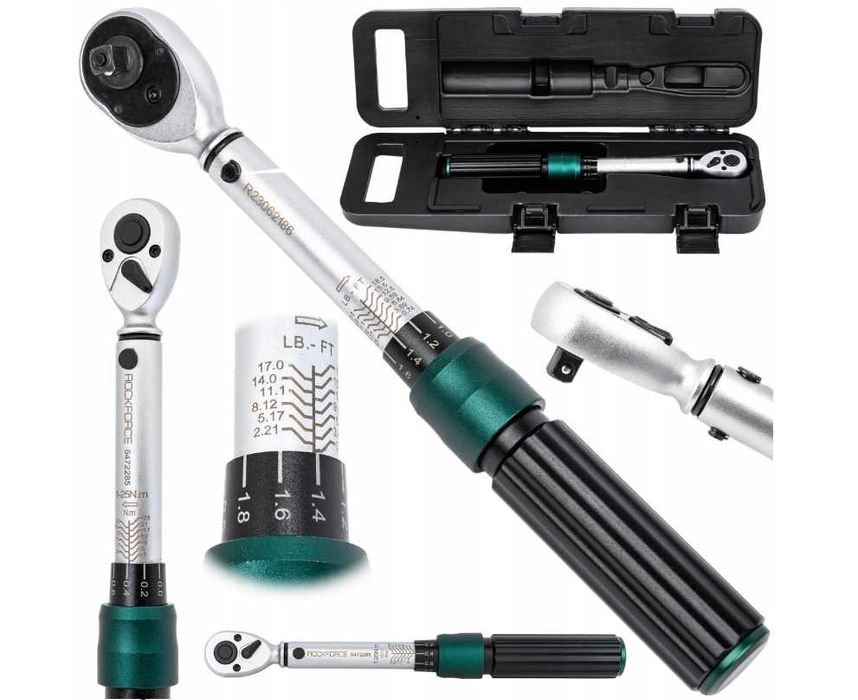 Динамометричний ключ Rockforce 1/4" 1-25 Нм 245 мм Калібрований