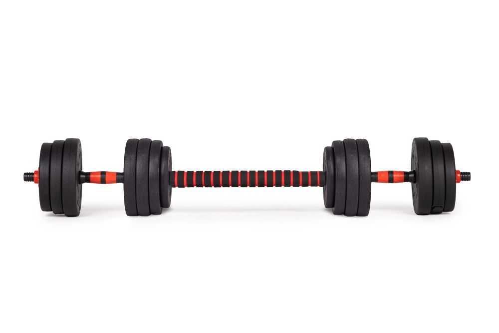 ZESTAW HANTLI 20 KG Hantle Regulowane 2 x 10 kg + sztanga