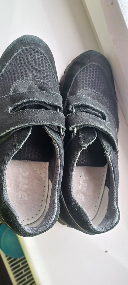 Buty na rzepy Bartek wkladka 24 cm skórzane profilowane