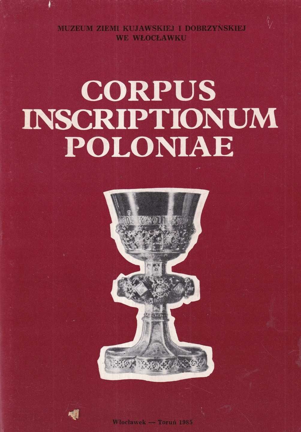 Corpus Inscriptionum Poloniae Zabytki epigrafiki Kujawy epigrafika