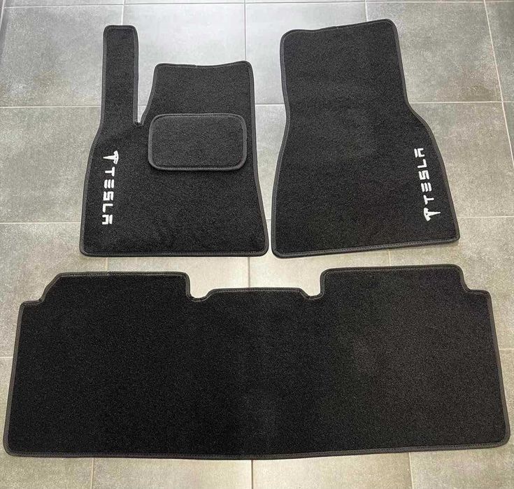 Ворсові коврики для Тесли\ Model X\ Y\ S\  Model 3\ поліки\ текстиль