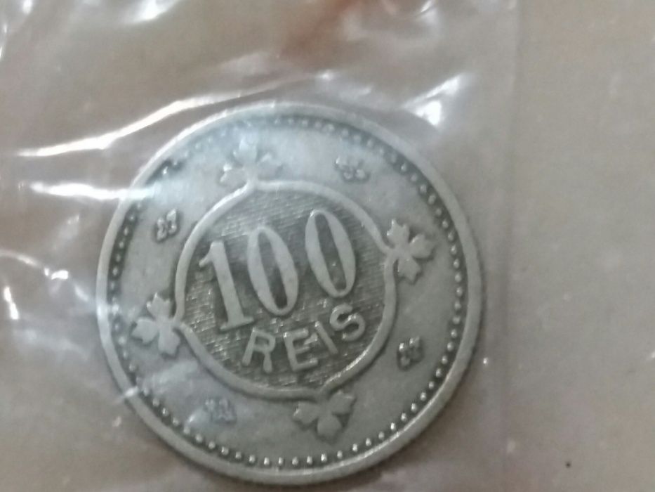 lote de 3 moedas de 100 Reis do ano 1900 (D. Carlos I)