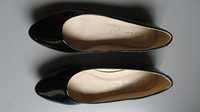Buty baleriny czarne lakierki nowe rozmiar 38 długość wkładki 24 cm
