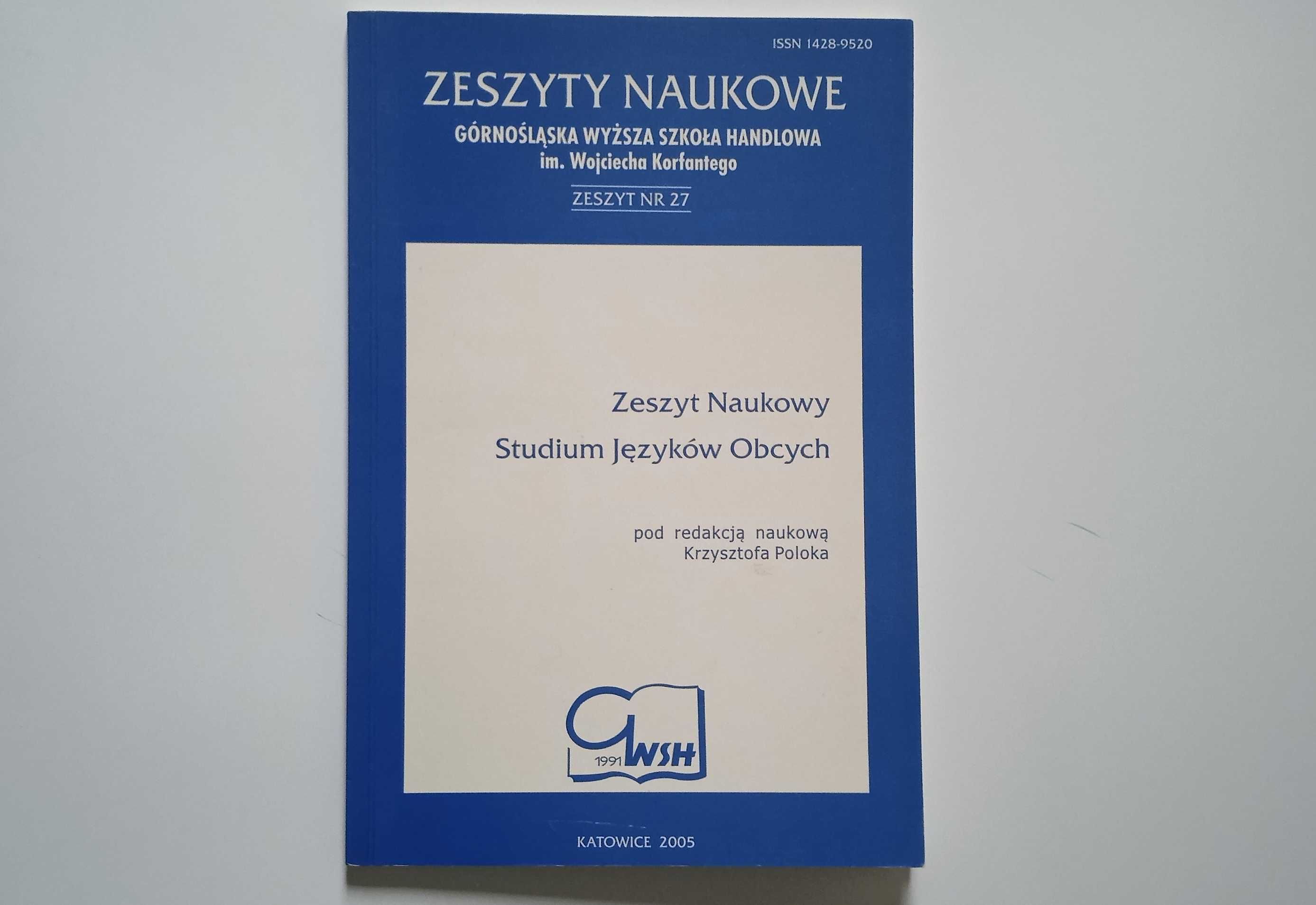 Zeszyt Naukowy Studium Języków Obcych