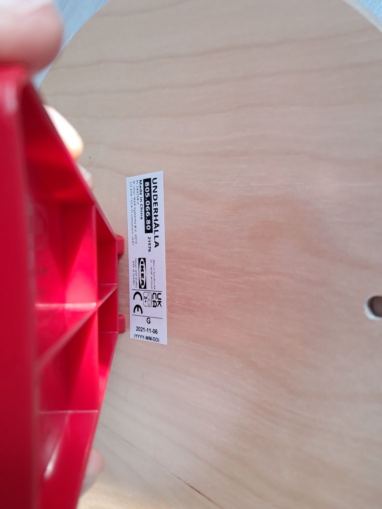 Zegar drewniany ikea do nauki