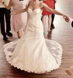 suknia ślubna ANNAIS BRIDAL GEMMA 34 36 ECRU kremowa syrena