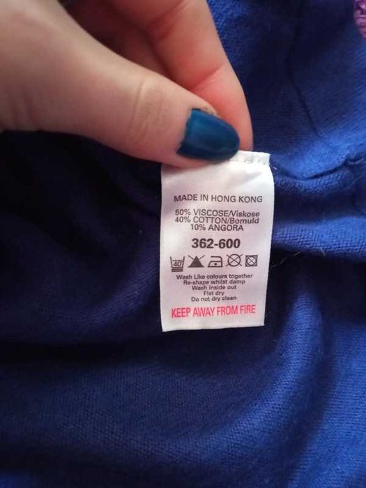 Fioletowa dzianinowa sukienka Next r. M