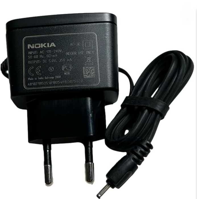 100% Oryginalna Ładowarka NOKIA AC-3E cienki wtyk 2mm