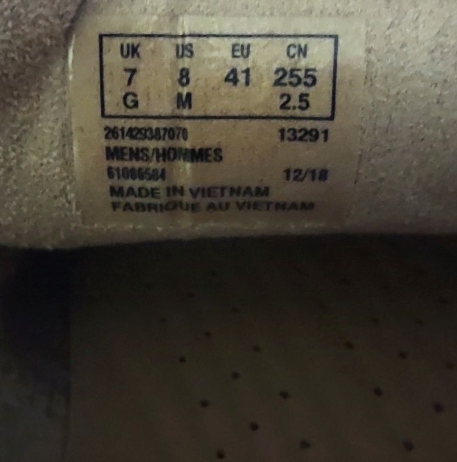 Кожаные 27см удобные мокасины топ-сайдеры Clarks оригинал
