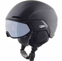 Kask Narciarski Alpina Alto Q-lite Visor Black Matt M 55-59 cm czarny