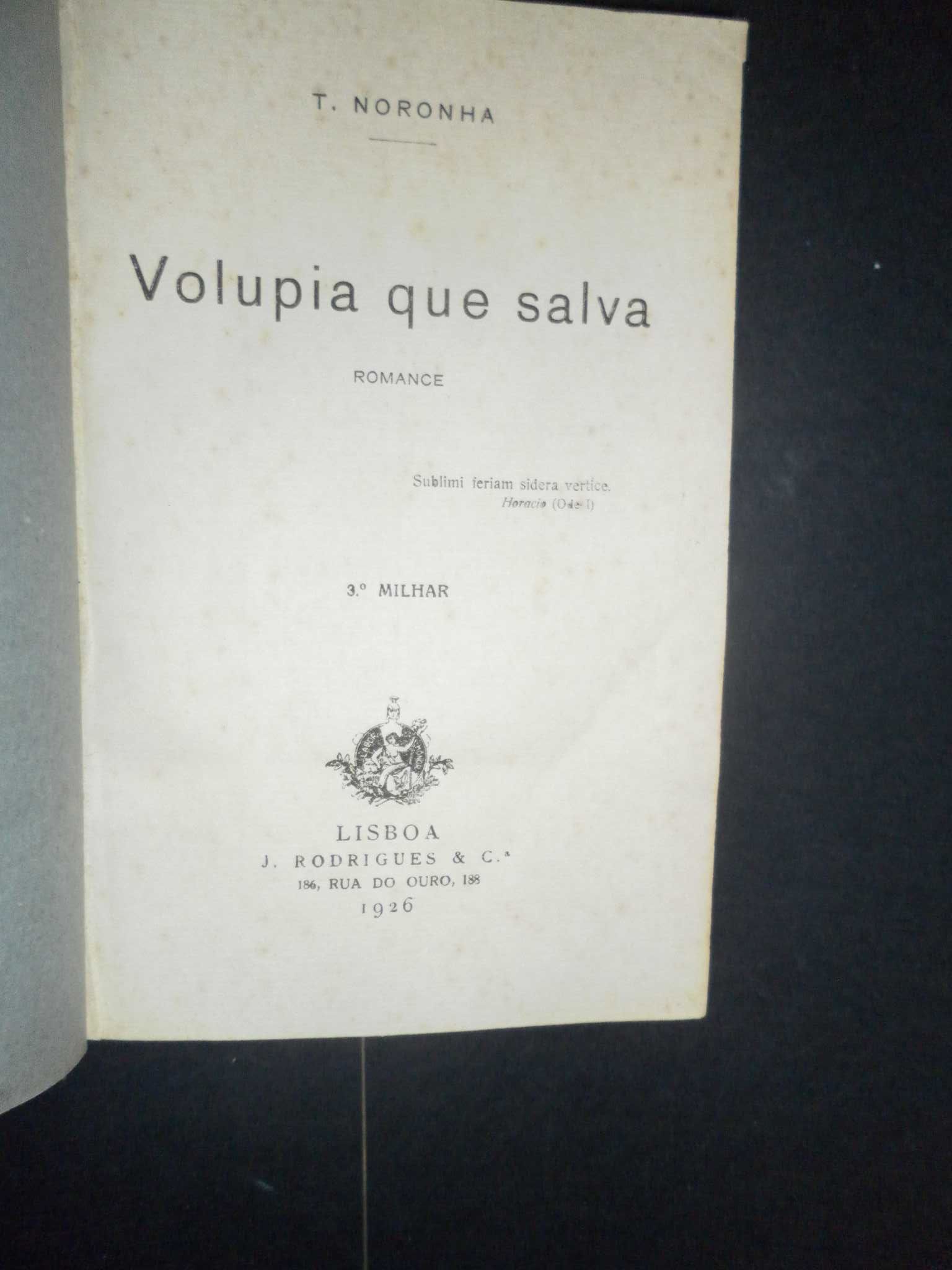 T.Noronha -Volupia que Salva-1ª Edição