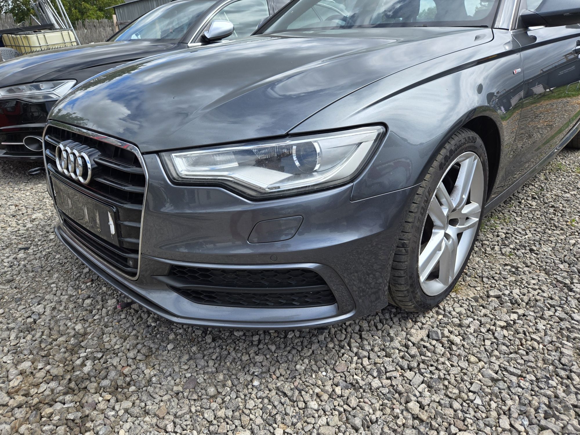 Zderzak przod audi a6 c7 s-line lz7s kompletny spryski pdc