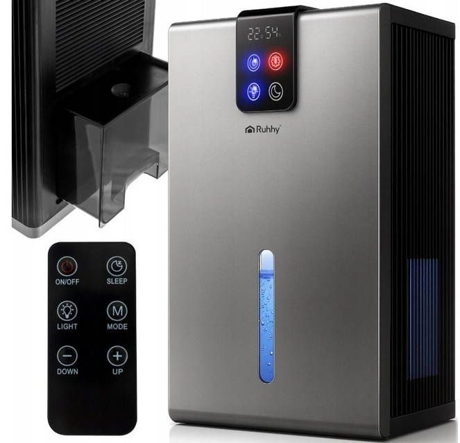 ТОП Осушувач повітря RUHHY Компакт + LED-підсвітка + гігростат + пульт
