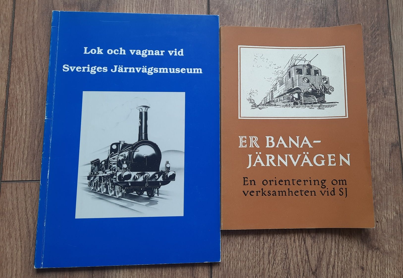stare książk lokomotywy i kolejnictwo pociągi wagony Szwecja