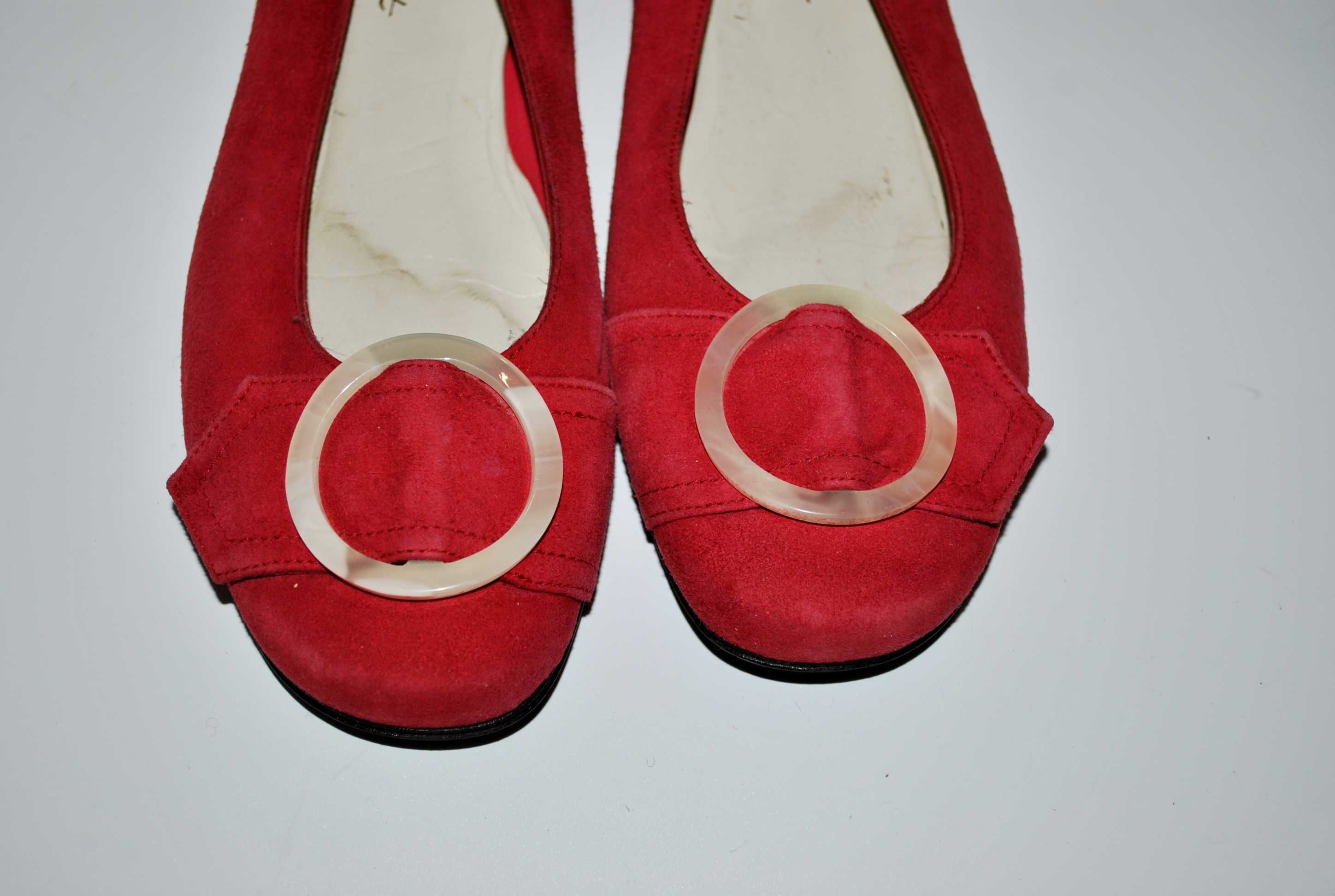 Туфли женские малиновые розовые 24 см 37 балетки кожаные замшевые