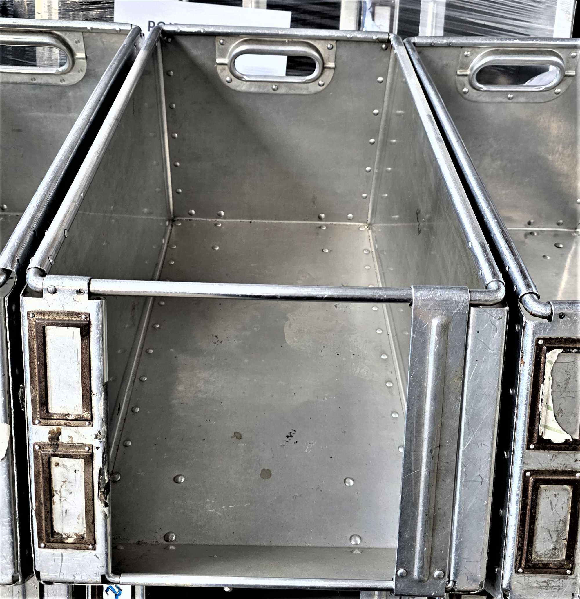 Pojemnik Kosz Kuweta Skrzynka Box Metalowy Aluminiowy Magazyn Warsztat