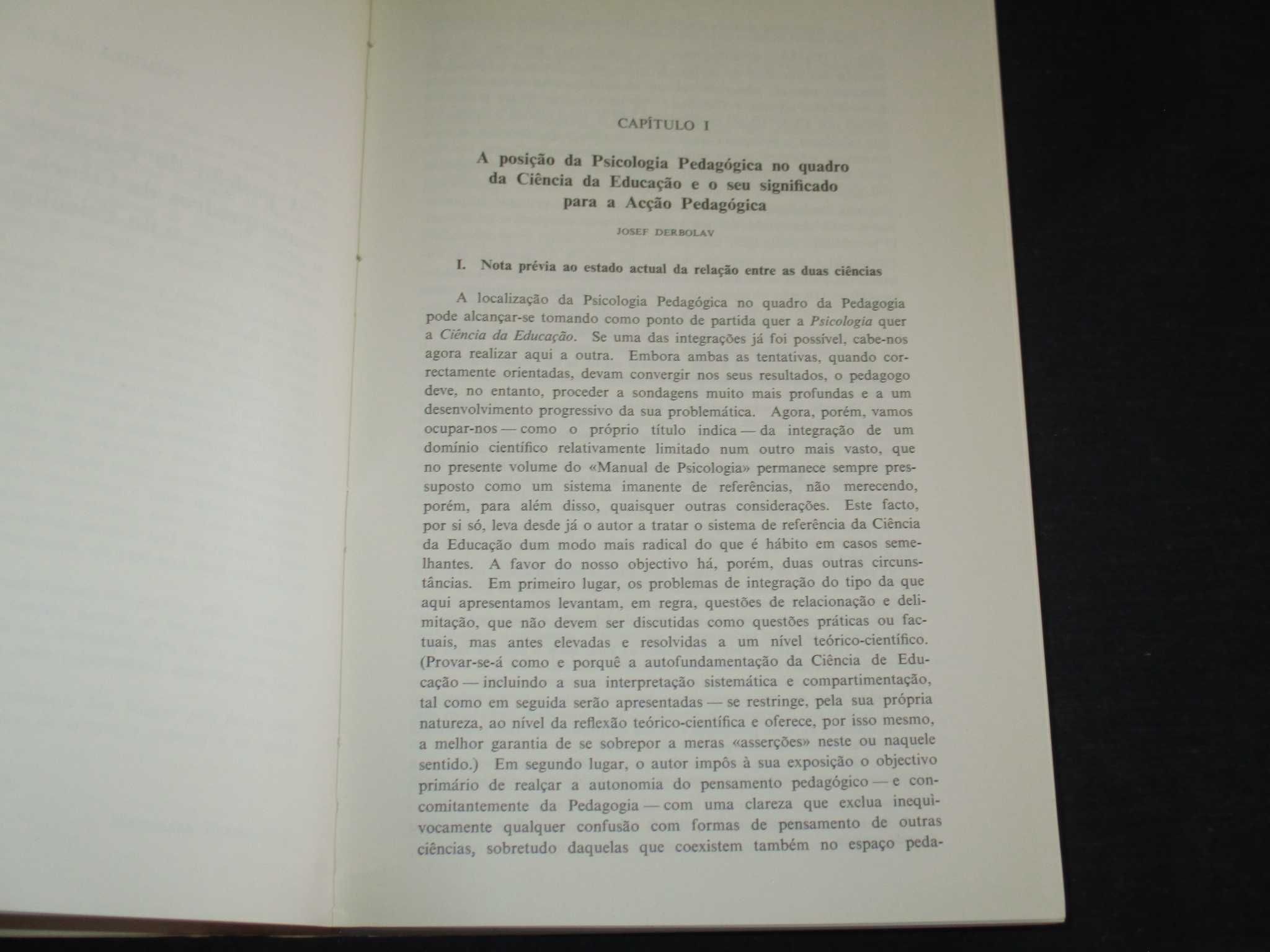 Livro Psicologia Pedagógica Hildegard Hetzer Gulbenkian