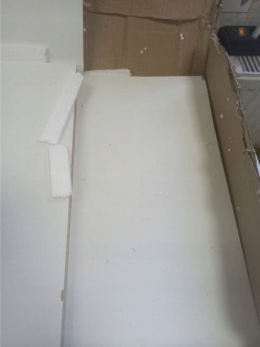 FMD MOBEL stół konsolowy biały używany 100 x 80 x 40 cm