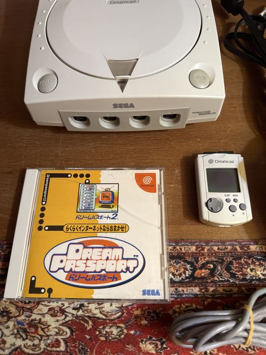 Konsola Sega Dreamcast z Padem i kartą pamięci VMU