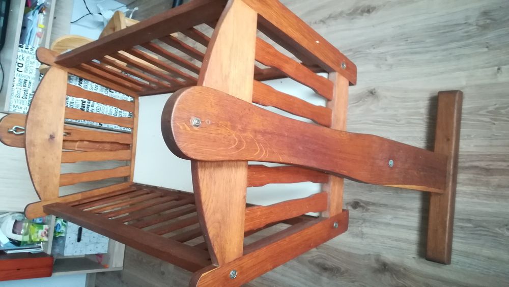 Łóżeczko, kołyska dębowa dla dziecka