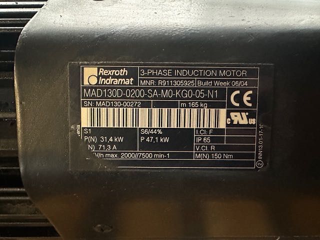 Rexroth 2AD Asynchronous Motors silnik servo duży 47kw