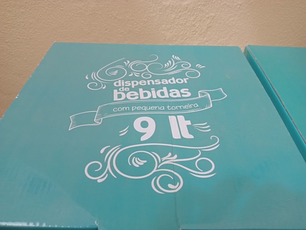 Dispensador de bebidas em vidro 9L