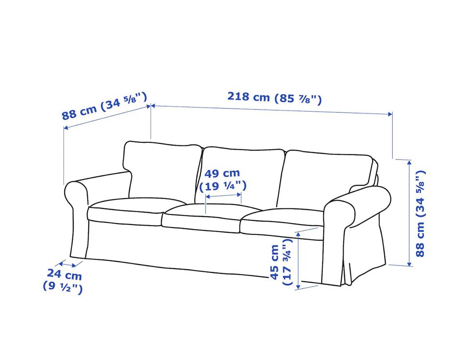 Sofa Ektorp 3osobowa