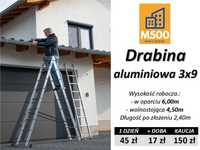 Wypożyczę DRABINĘ 6m 3x9 aluminiową drabina aluminiowa wynajmę wynajem