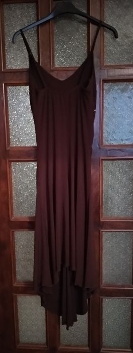 Brązowa sukienka na ramiączkach M/L