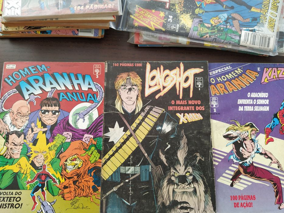 Revistas marvel especial, épicos, Sam e dc