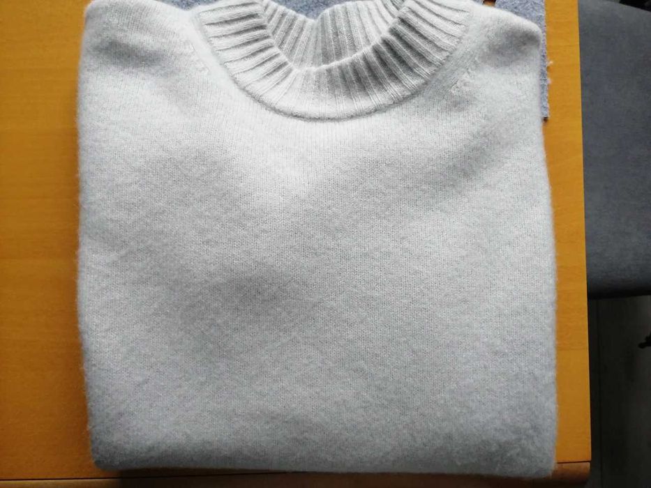 Pudełkowy sweter oversize 100% kaszmir H&M Premium