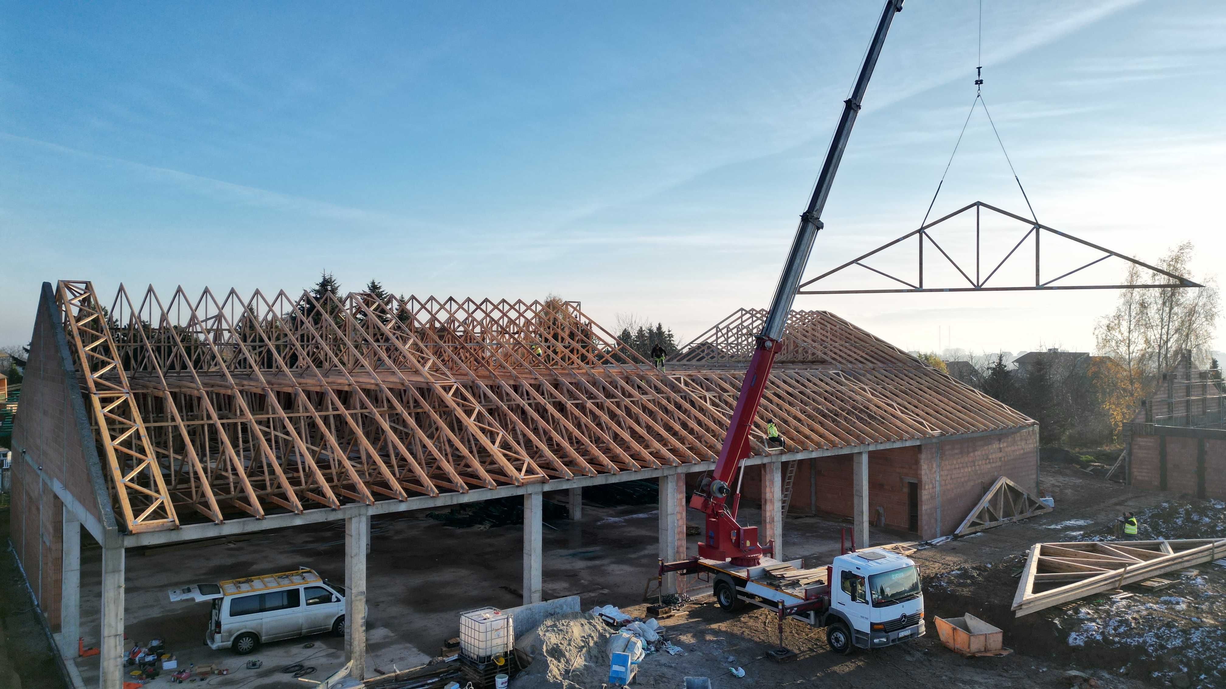 Wiązary dachowe kratownice bindry prefabrykowane konstrukcje