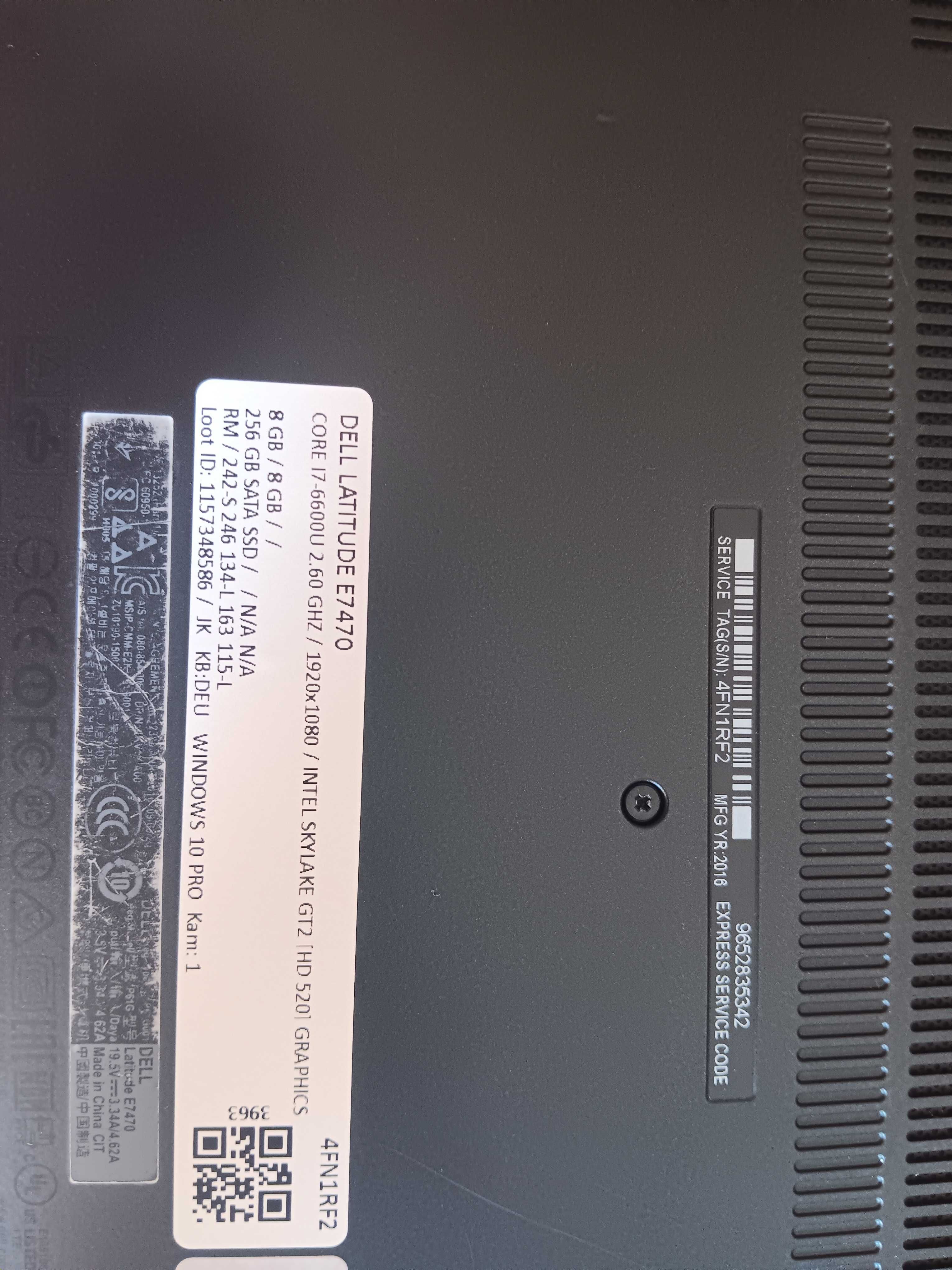 Okazja nie do stracenia :) !!! Dell Latitude E7470