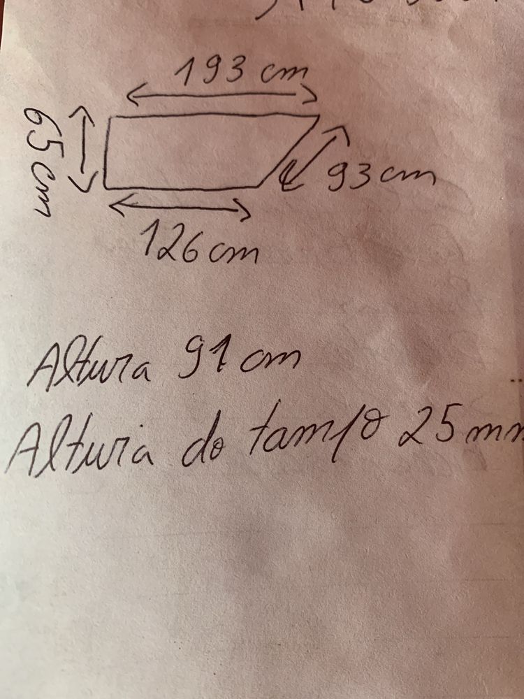 Mesa de corte / apoio