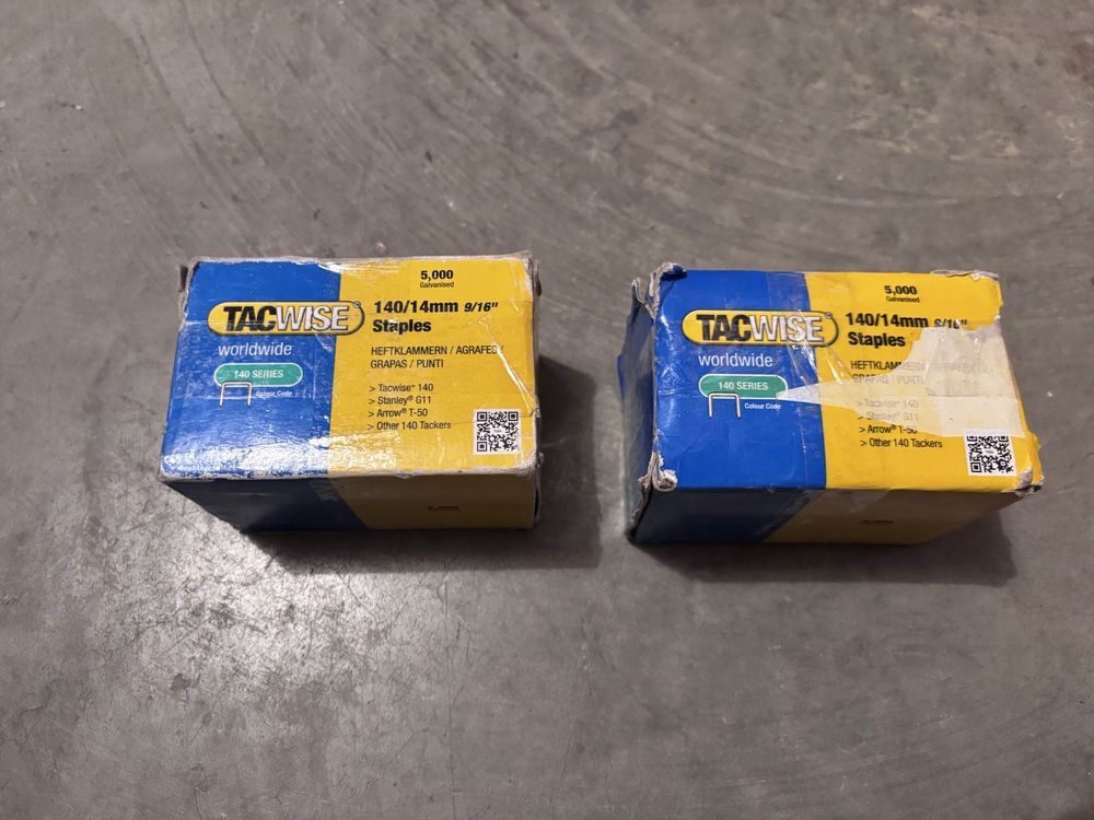 Zszywki Tacwise 140/14mm (9/16”) 2 x–5000 szt. (10 000) Ocynkowane
