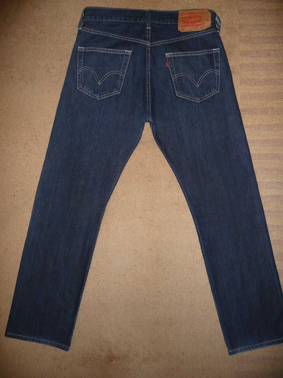 Spodnie dżinsy LEVIS 501 W32/L30=43/103cm jeansy